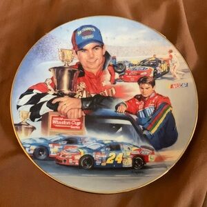 Jeff Gordon collectible “A Record Year” plate #0397P